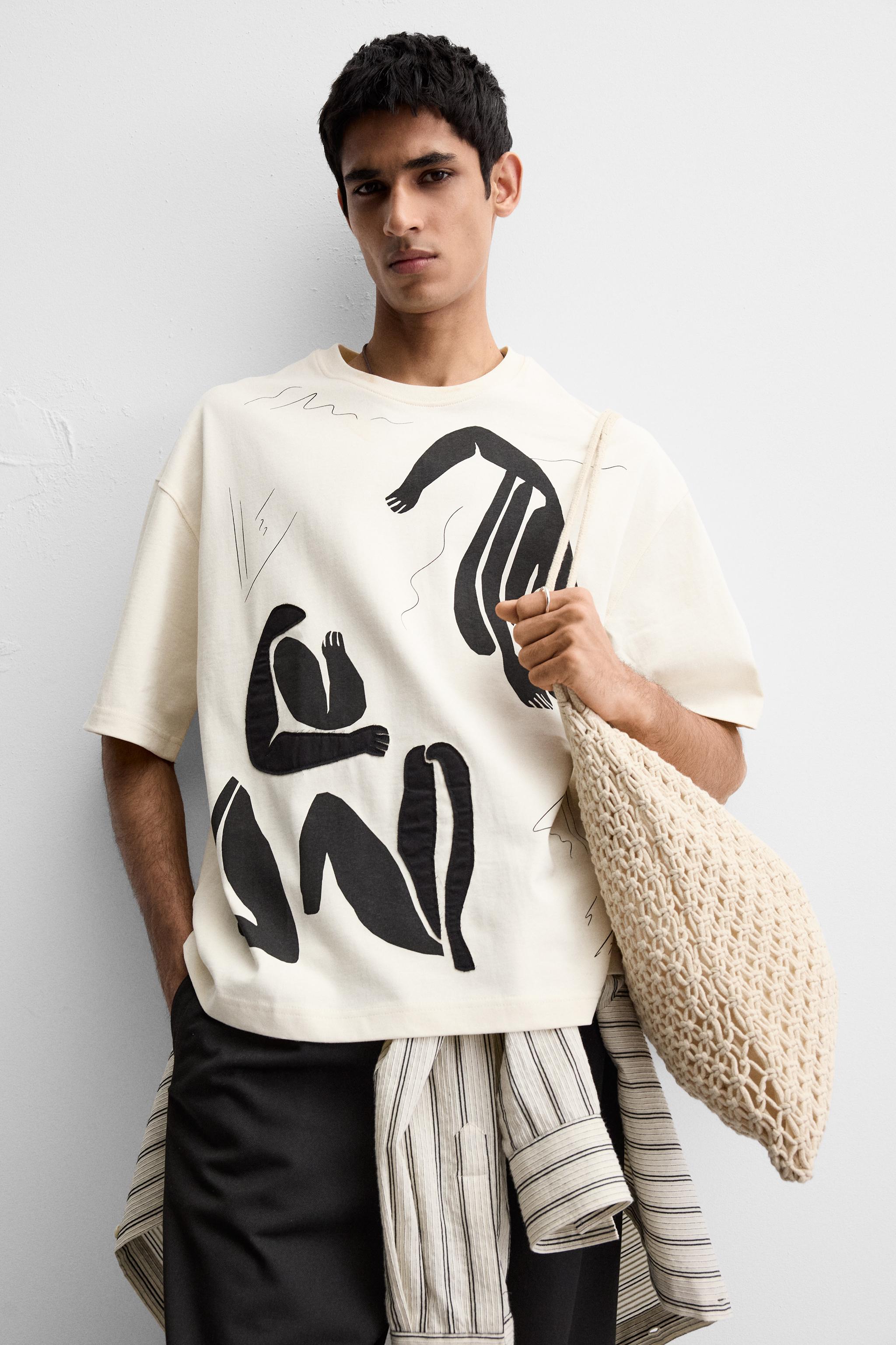 Tシャツ・カットソー Arte Antwerp SS25 AFRICA PRINT T-SHIRT (SS25 152T WHITE) Arte Antwerp 25SS Africa Print Footbal Shirt (Black/Navy