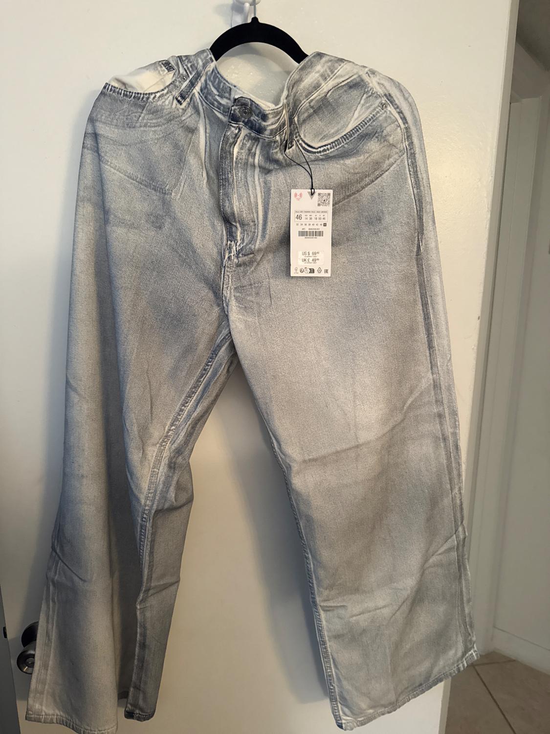 JEANS LOOSE TRF FOIL TIRO MEDIO