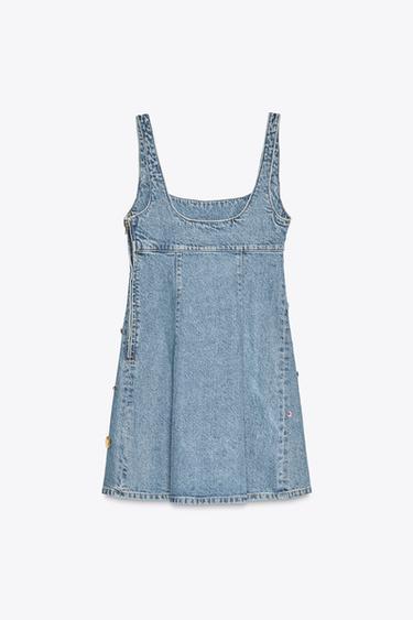 ROBE EN JEAN TRF BIJOUX - Bleu clair de Zara - Image 3
