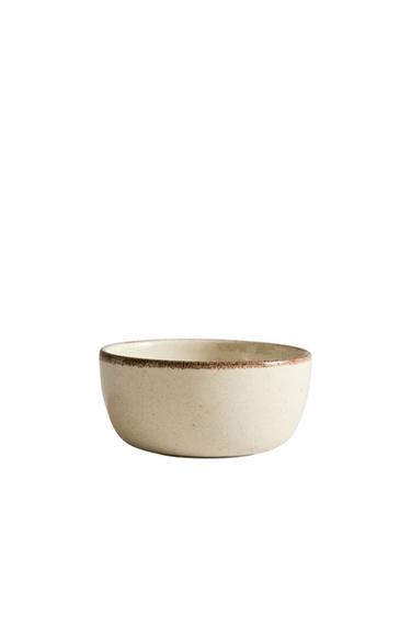 STONEWARE SNACK BOWL - Light ecru by Zara