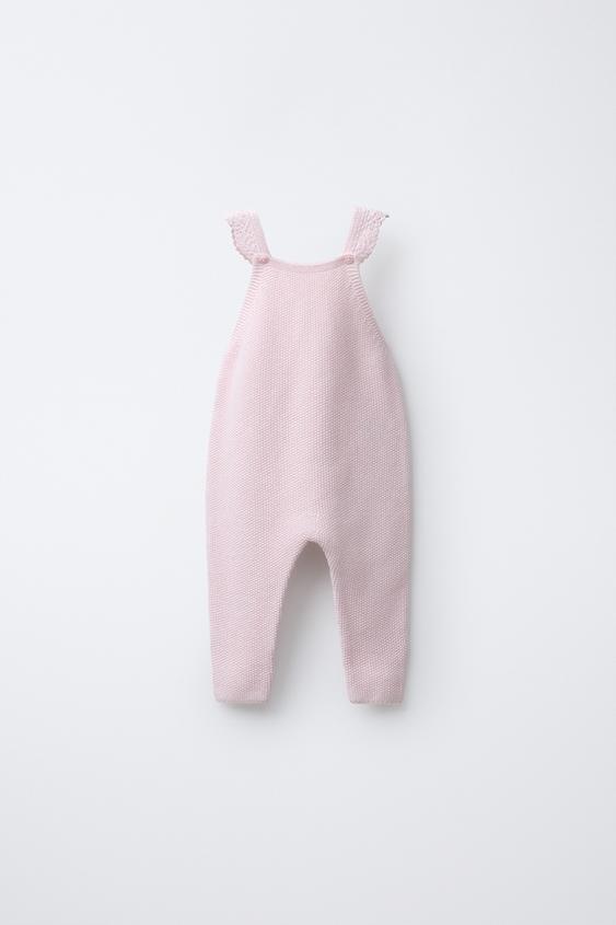 PETO PUNTO TIRANTES CROCHET - Rosa tiza de Zara - Imagen 0