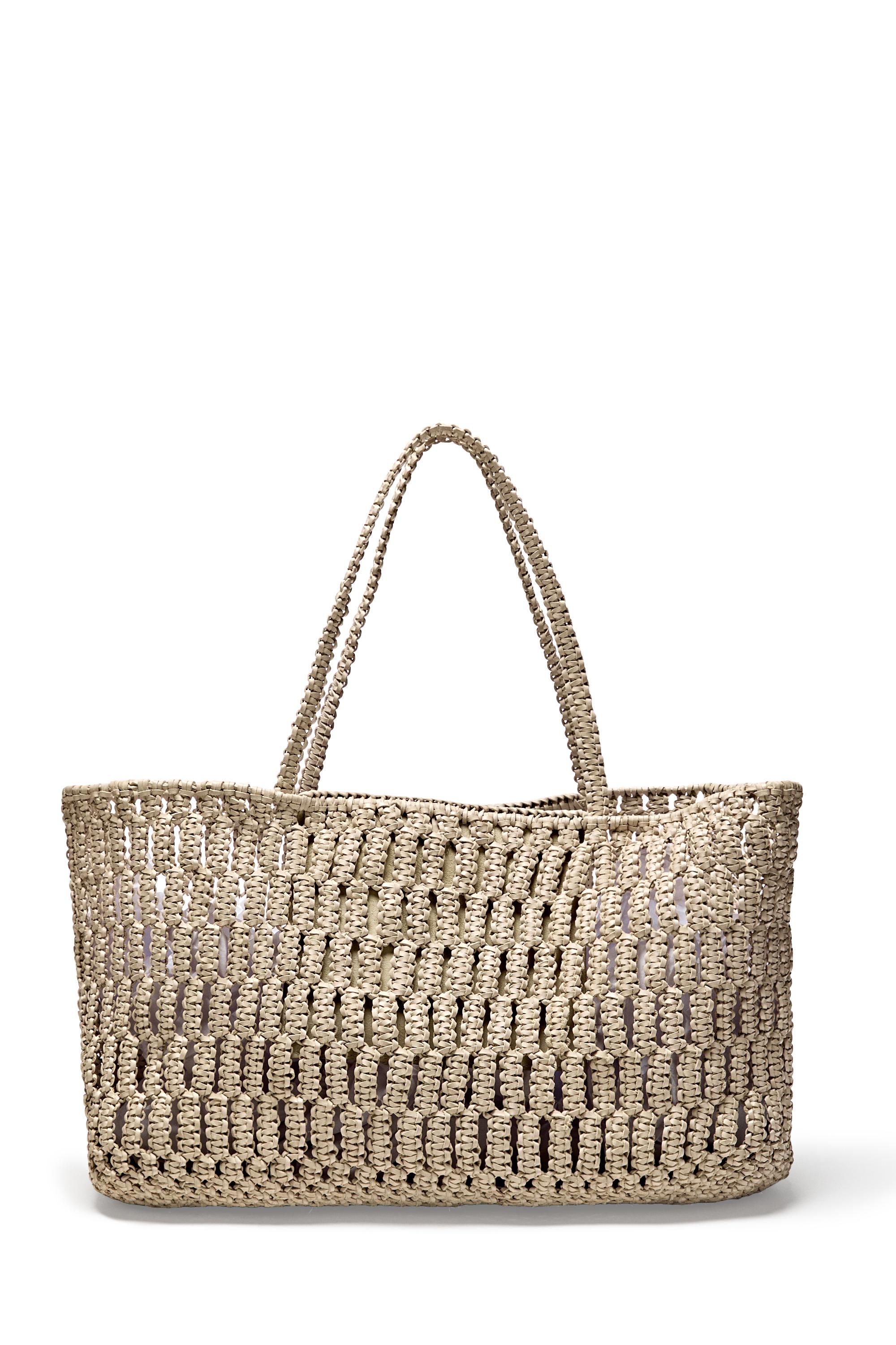 Braided nappa leather shopper bag - White | ZARA Canada