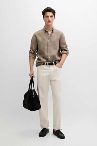 Jean selvedge - Écru de Zara - Image 0