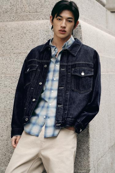 OVERSIZED FIT DENIM JACKET - Indigo by Zara