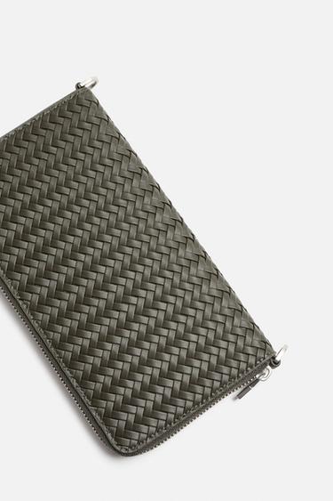 BRAIDED CROSSBODY WALLET - Green by Zara - Image 2