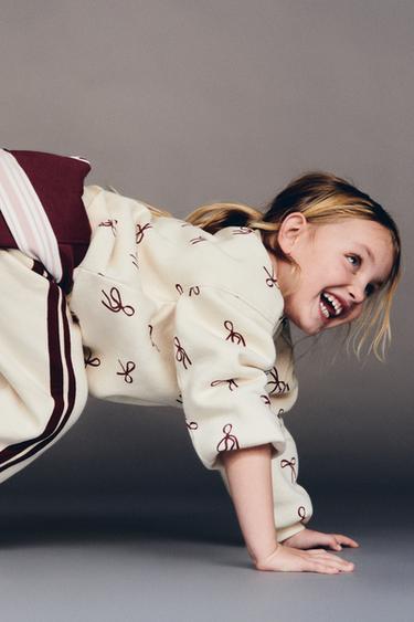BOW SWEATSHIRT - Ecru / Beige by Zara - Image 0