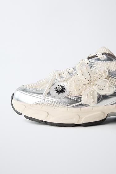 BASKETS SPORTIVES FANTAISIE - Argent de Zara - Image 3