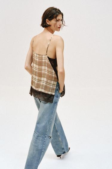 CHECK CAMISOLE TOP - Multicoloured by Zara - Image 2