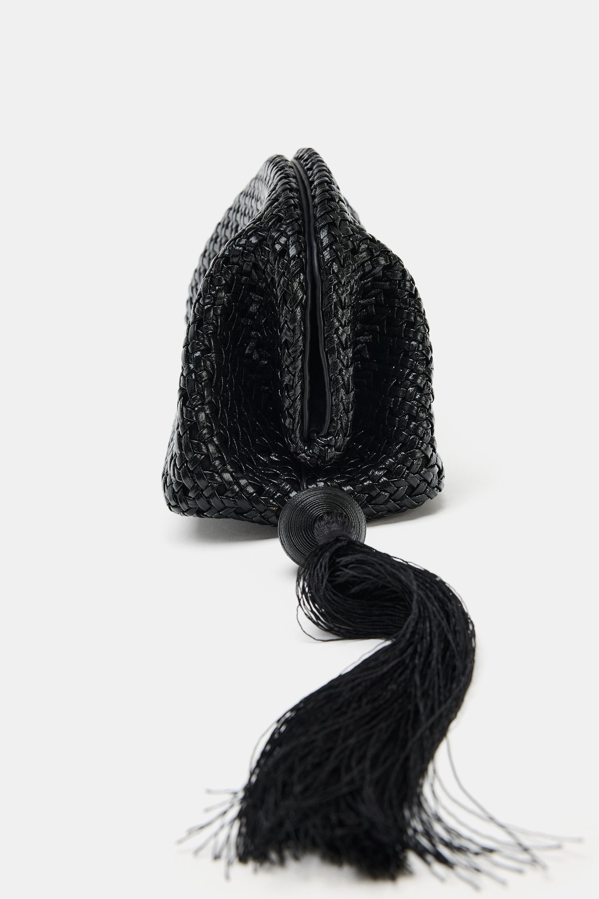 Женские сумки Zara WOVEN POUCH — фото 3