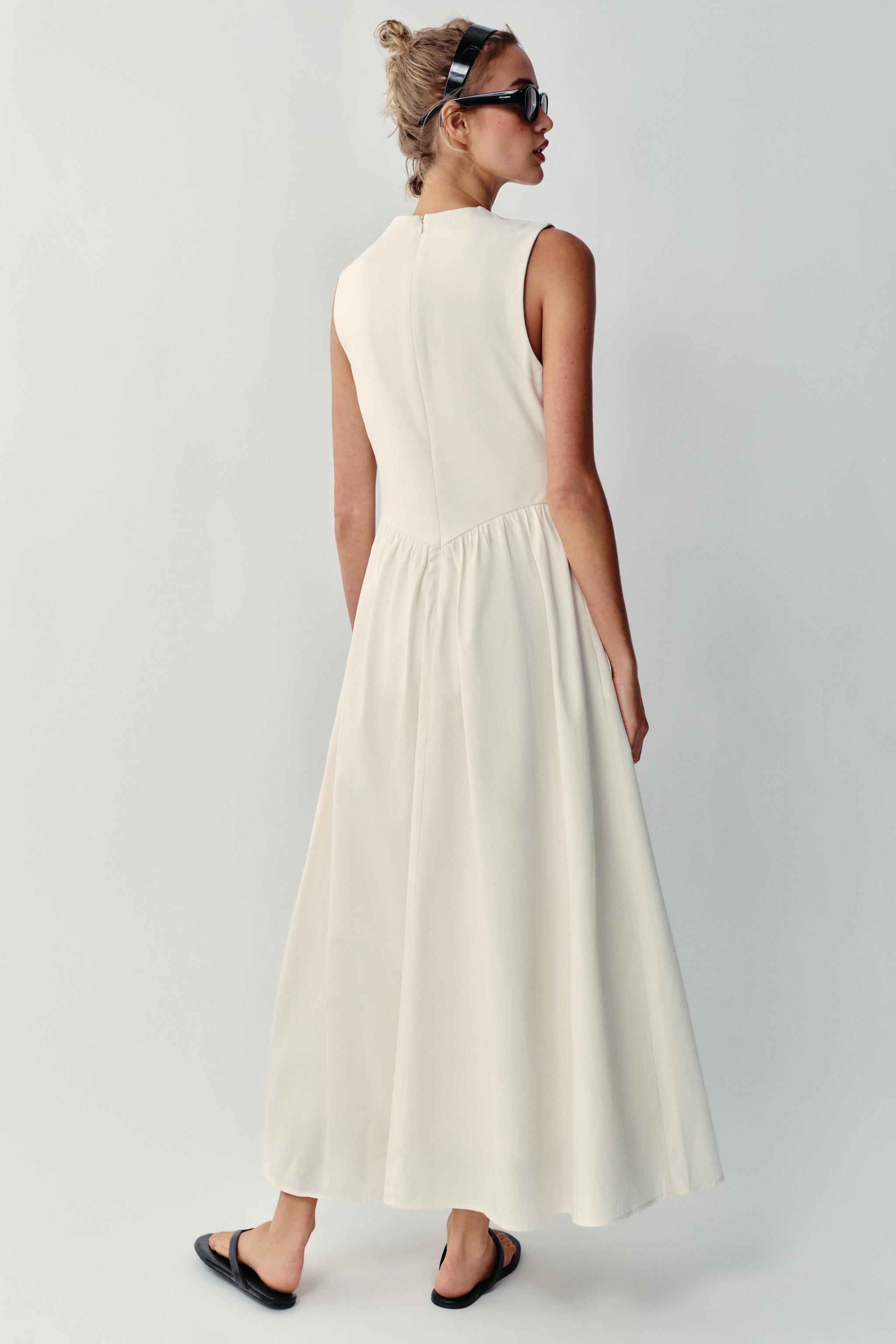COMBINATION MIDI DRESS