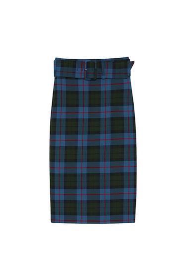 CHECKED SKIRT