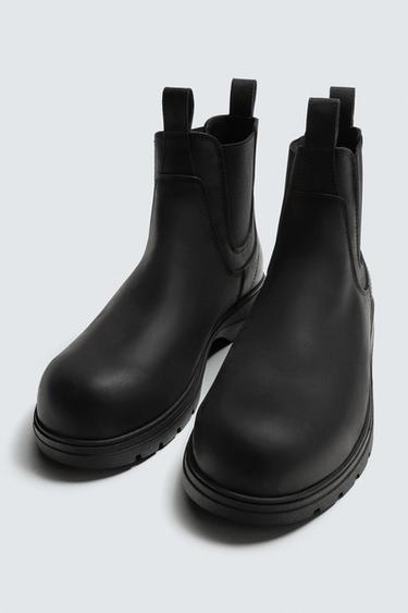 BOTTINES CHELSEA EN CUIR - Noir de Zara - Image 5