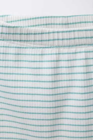 PACK BODY ET LEGGING IMPRIMÉ RAYURES - Vert d'eau de Zara - Image 4