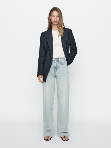 Zara High-waist wide-leg jeans - Light blue