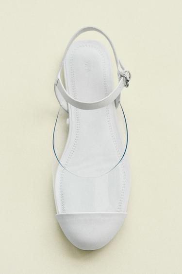 SLINGPUMPS AUS VINYL - Weiß von Zara - Bild 0