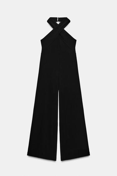 HALTER NECK JUMPSUIT - Black by Zara - Image 0