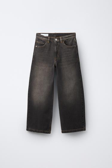 OVERDYED SKATER JEANS - Brown by Zara