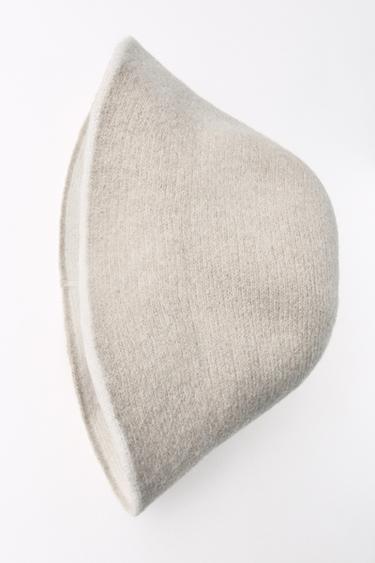 WOOL BLEND BUCKET HAT - Ecru by Zara - Image 4