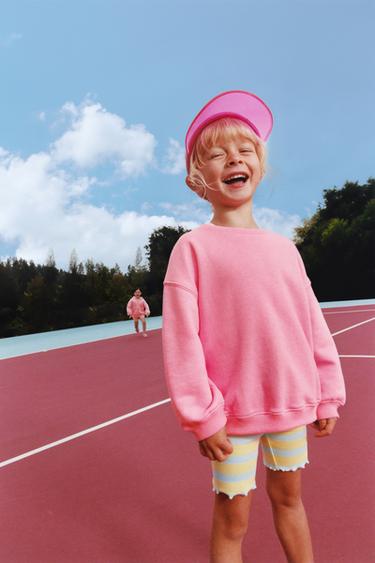 SUDADERA BÁSICA LISA - Fucsia de Zara