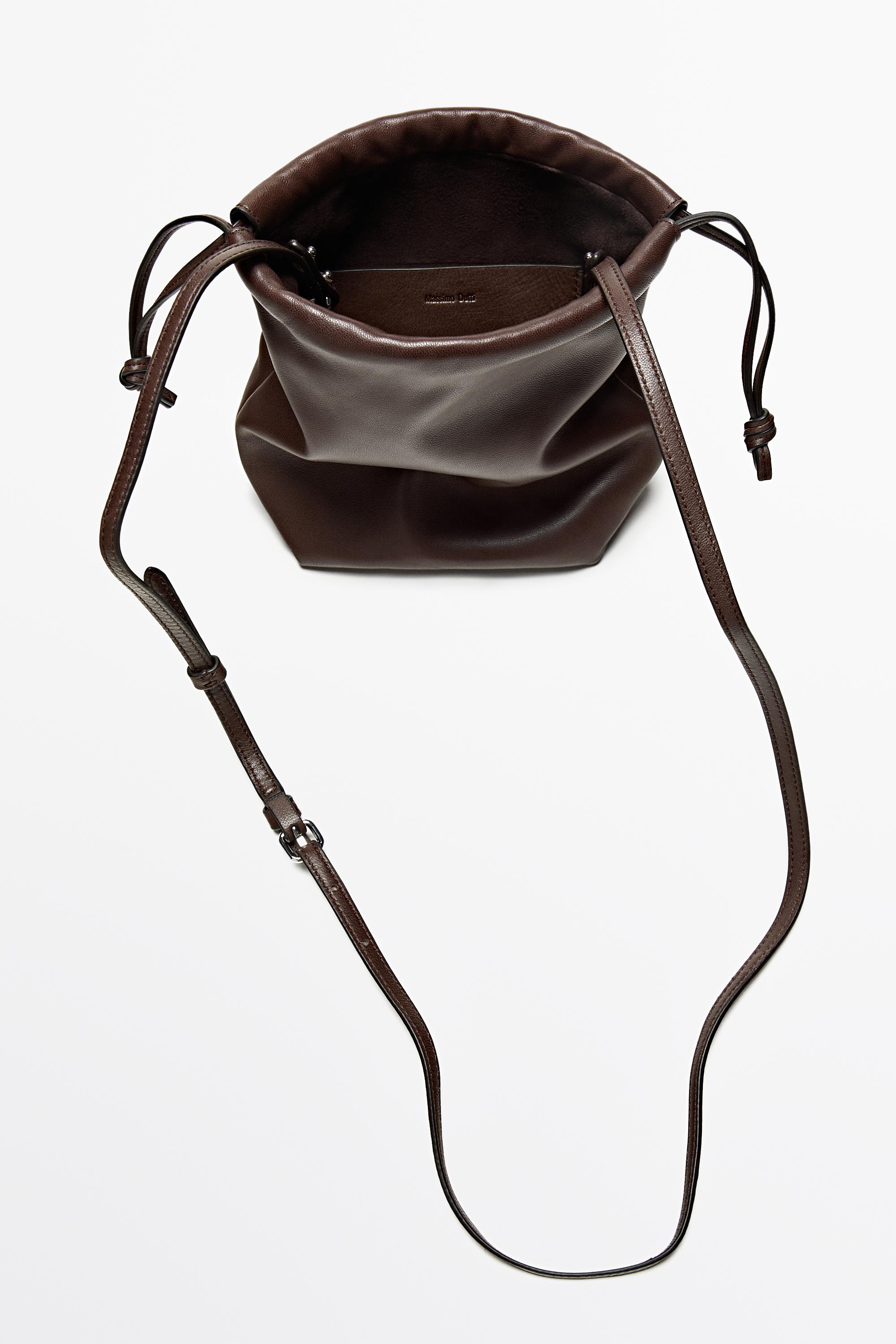 Nappa leather bucket bag