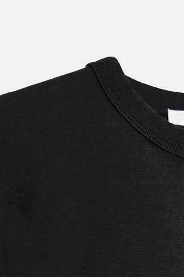 INTERLOCK LONG SLEEVE T-SHIRT - Charcoal by Zara - Image 5