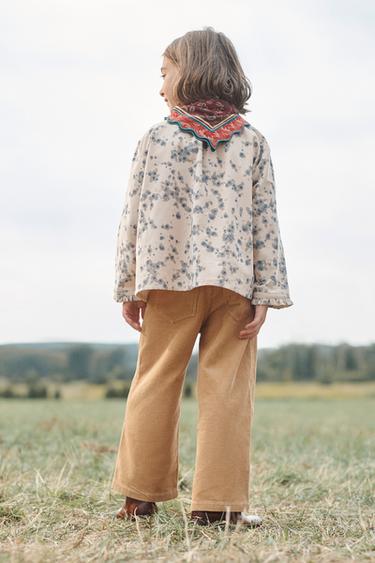 CHEMISE EN VELOURS CÔTELÉ FIN À IMPRIMÉ FLEURI ÉDITION LIMITÉE - Imprimée de Zara - Image 3