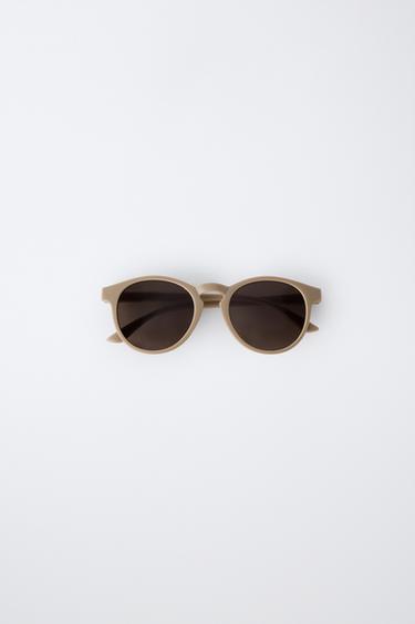 SLIM RESIN SUNGLASSES - Beige by Zara