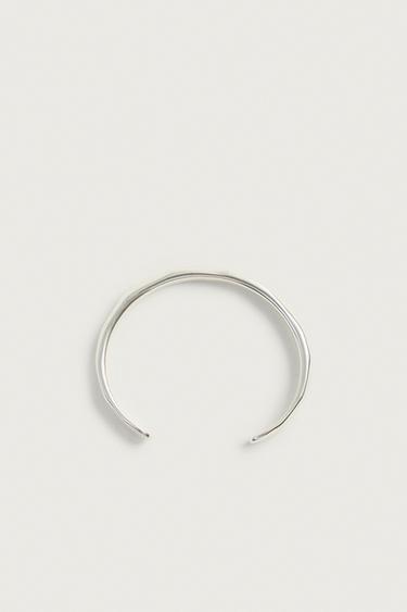 MATTE RIGID BRACELET - Silver by Zara