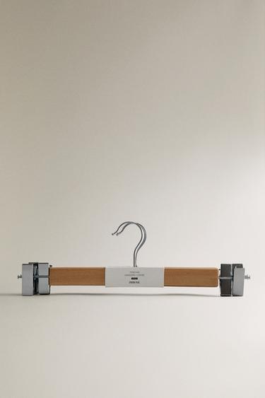 CINTRE PINCES BOIS (LOT DE 3) - Beige clair de Zara - Image 4