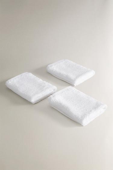 LOT SERVIETTES INVITÉS COTON (LOT DE 3) - Blanc de Zara - Image 2