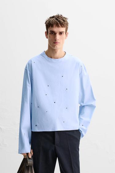 CAMISA TACHAS LIMITED EDITION - Azul claro de Zara