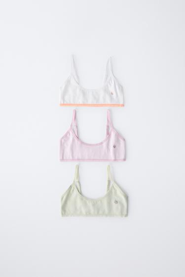 9-14 سنة/ حزمة ثلاث قطع TOPS فواكه بلمعة - متعدد الألوان الخاص بـ Zara