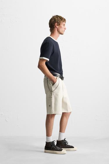 CARPENTER POCKET BERMUDA SHORTS - Oyster-white by Zara
