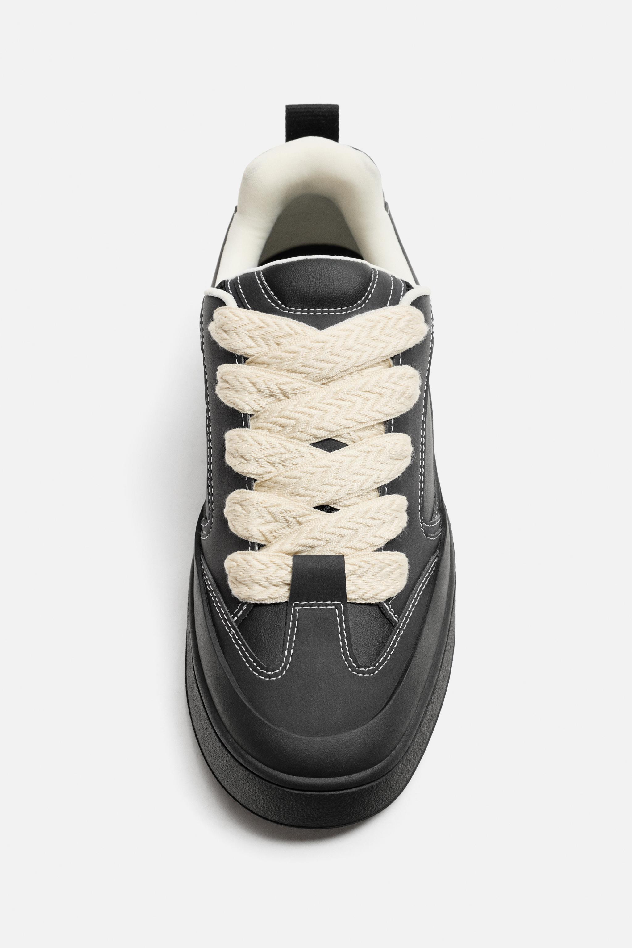 ZARA マキシコードボリュームスニーカー 2240/520 マキシコードボリュームスニーカー - ブラック | ZARA Japan / 日本