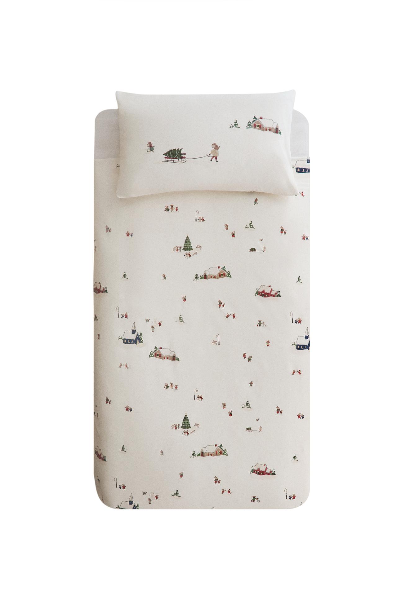 KIDS' CHRISTMAS COTTON DUVET COVER (200 THREAD COUNT)