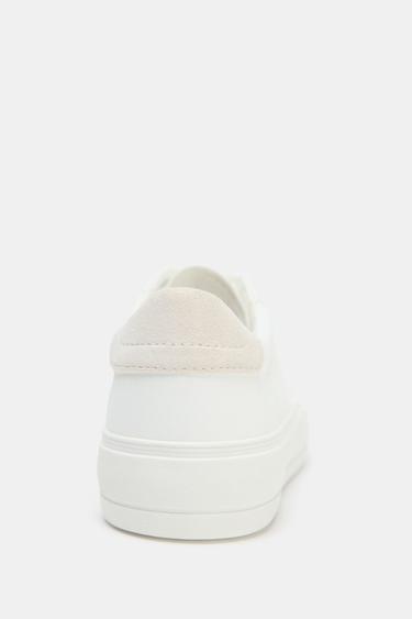 SNEAKERS WITH TOPSTITCH DETAIL - White by Zara - Image 6