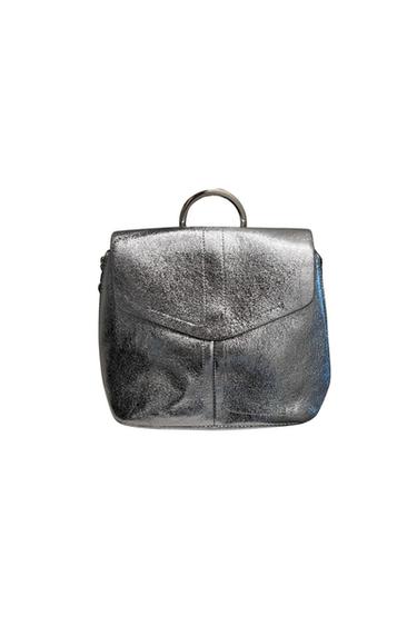 BABY BLUE SHINY METALLIC BACKPACK
