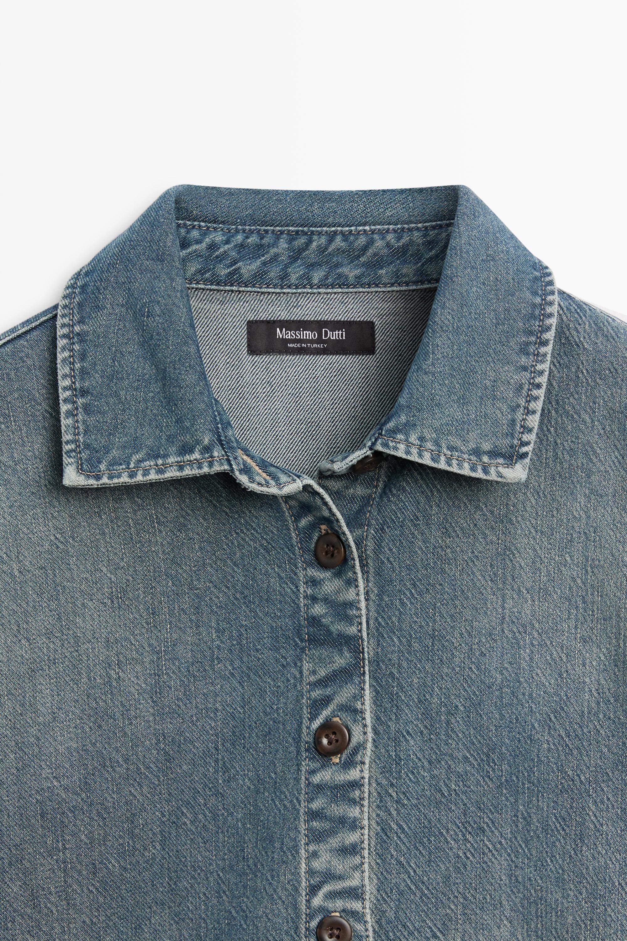 Cotton denim shirt