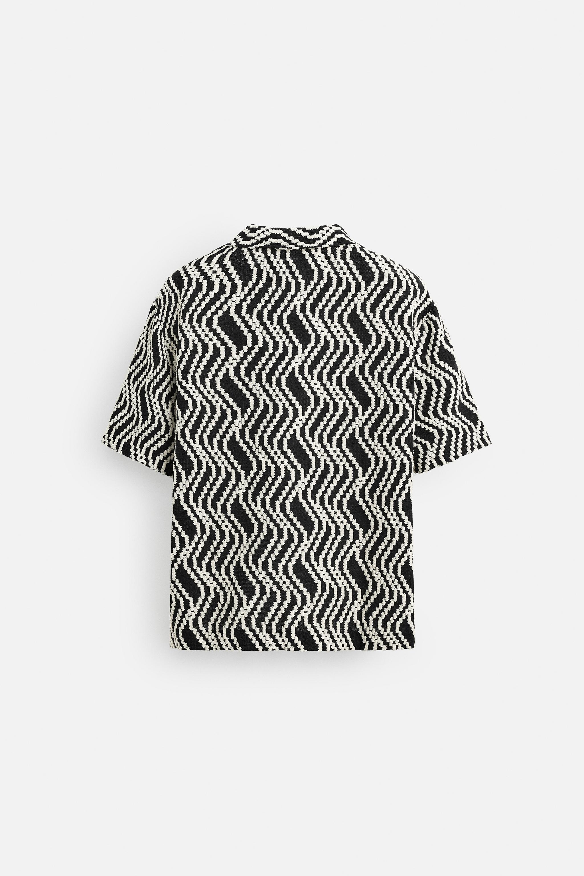 JACQUARD SHIRT - Beige | ZARA United States JACQUARD SHIRT - Beige | ZARA United States