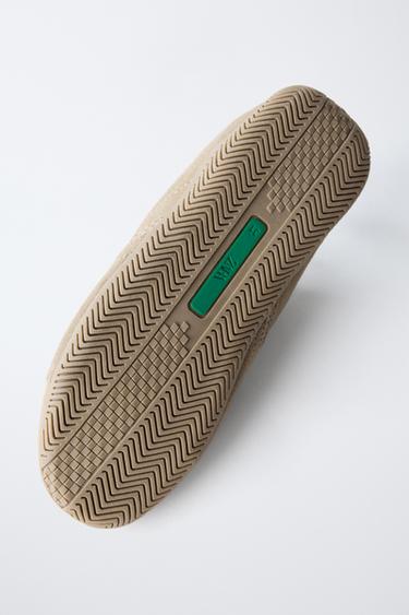 TRAINERS WITH BEADED CLIPS - Brown by Zara - Image 5