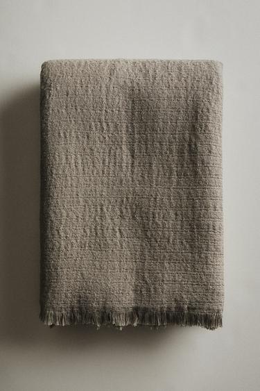 COUVERTURE LAINE - Marron / Taupe de Zara - Image 4