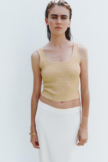 SEQUIN KNIT TOP - Butter by Zara - Image 1