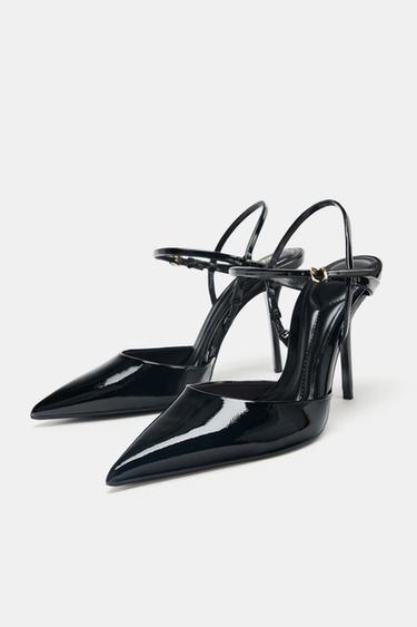 CHAUSSURES OUVERTES À TALONS ET BRIDE - Noir de Zara - Image 2