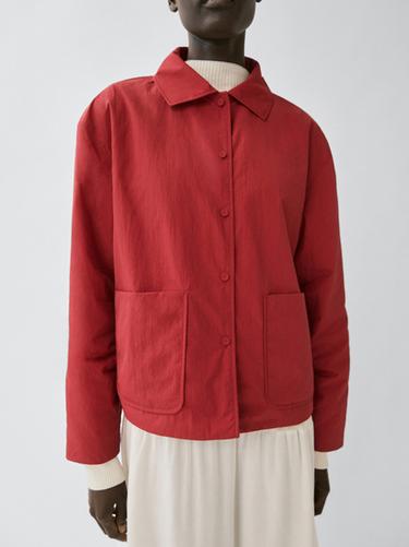 Zara Short padded jacket with pockets - Red