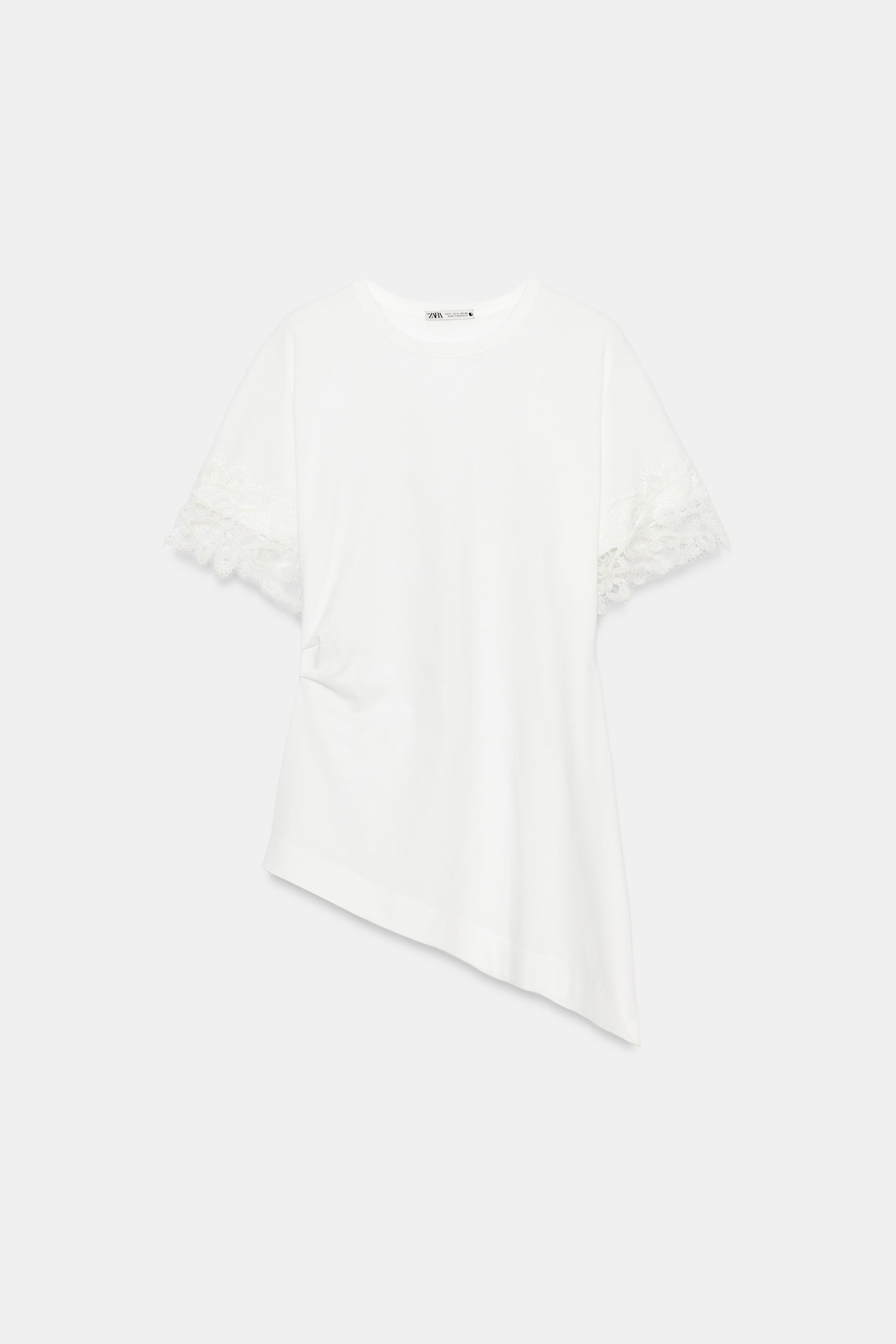 ASYMMETRIC LACE T-SHIRT thumbnail 6