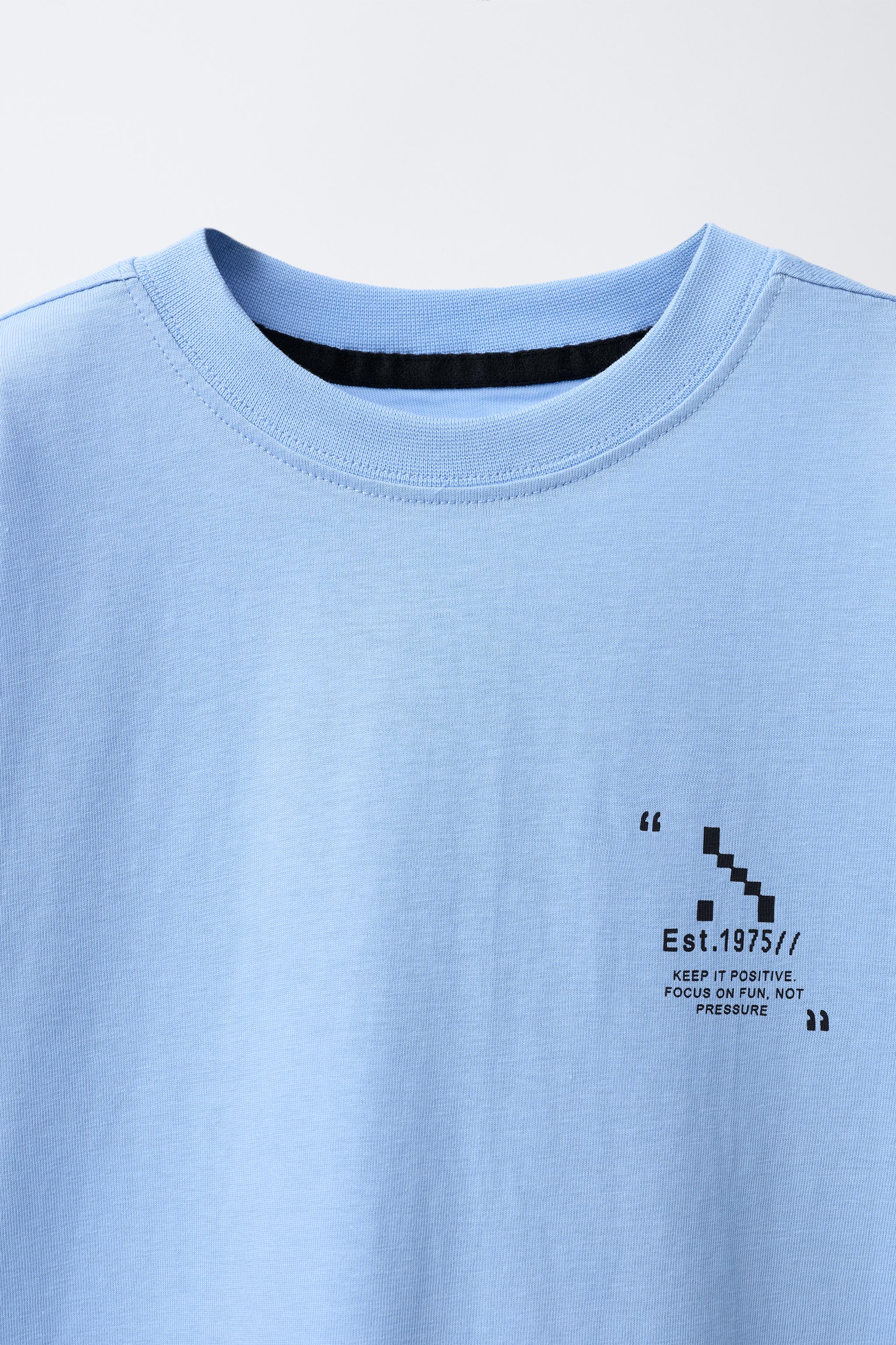 アイドル PLAVE T-SHIRT LIGHT BLUE Loose Fit Printed T-shirt -Light blue/Wasted Potential