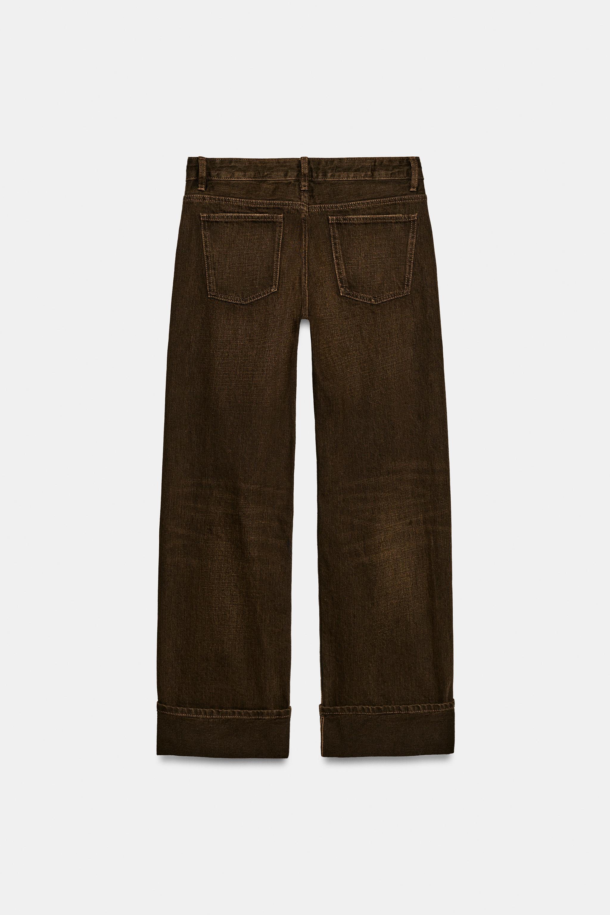 TRF FOLDED LOW-RISE JEANS