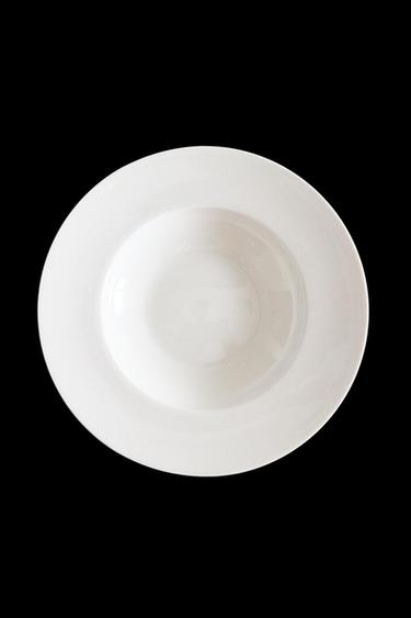 BONE CHINA PASTA PLATE - White by Zara