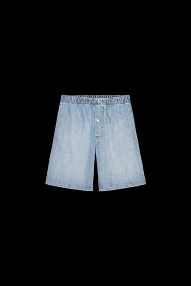 BERMUDA-BOXERSHORTS AUS DENIM, TRF - Hellblau von Zara - Bild 0