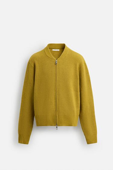 CHAQUETA PUNTO CREMALLERA - Aceite de Zara - Imagen 0